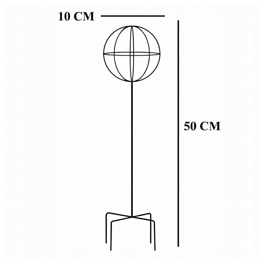 PERGOLA OGRODOWA TARASOWA METALOWA PODPORA DO PNĄCZY RÓŻ KWIATÓW 50X10CM