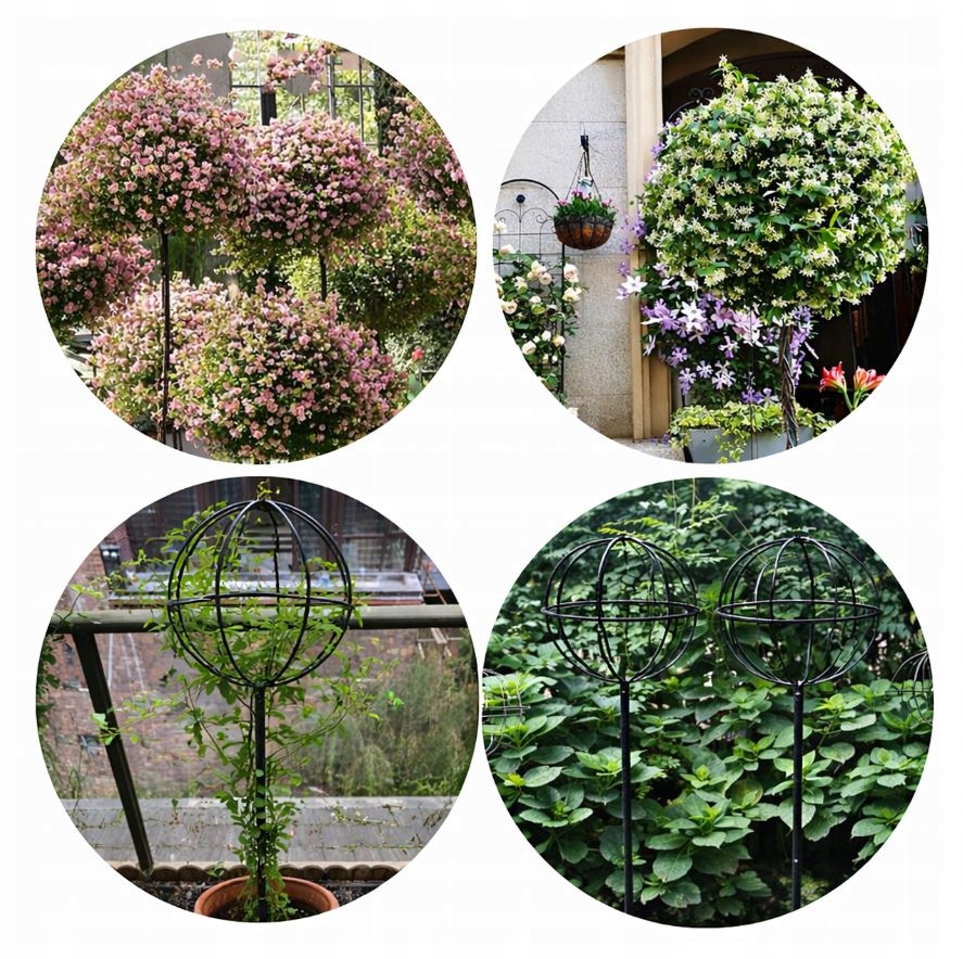 PERGOLA OGRODOWA TARASOWA METALOWA PODPORA DO PNĄCZY RÓŻ KWIATÓW 50X10CM