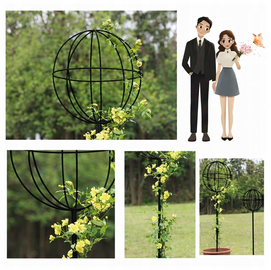 PERGOLA OGRODOWA TARASOWA METALOWA PODPORA DO PNĄCZY RÓŻ KWIATÓW 50X10CM