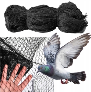 SIATKA NA BALKON DLA KOTA NA PTAKI GOŁĘBIE MOCNA PLECIONA 20G CZARNA 5X10M