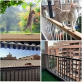 SIATKA NA BALKON DLA KOTA NA PTAKI GOŁĘBIE MOCNA PLECIONA 20G CZARNA 3X4M