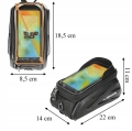 TORBA SAKWA NA ROWER WODOODPORNA UCHWYT CASE TELEFON DOTYKOWA POKROWIEC