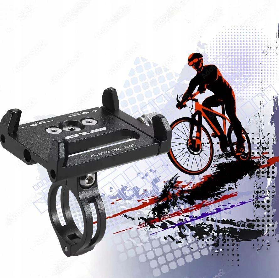 UCHWYT ROWEROWY NA KIEROWNICE DO TELEFONU NA ROWER MOTOCYKL MOCNY SOLIDNY