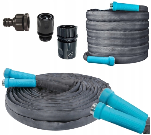 WĄŻ OGRODOWY 30 m WYSKOCIŚNIENIOWY 5/8 WYTRZYMAŁY ODPORNY ZŁĄCZKA ZŁĄCZKI