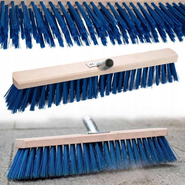 MIOTŁA ULICÓWKA PCV 60 cm SZCZOTKA ZAMIATACZ NYLON DO ZAMIATANIA