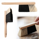 ZMIOTKA MIOTEŁKA SZCZOTKA DREWNIANA RĘCZNA ERGONOMICZNY UCHWYT WŁOSIE 6 cm