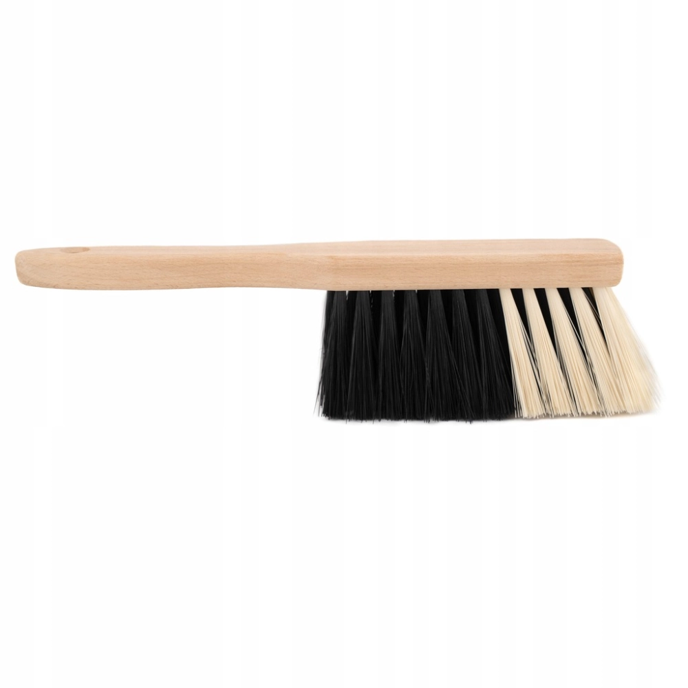 ZMIOTKA MIOTEŁKA SZCZOTKA DREWNIANA RĘCZNA ERGONOMICZNY UCHWYT WŁOSIE 6 cm
