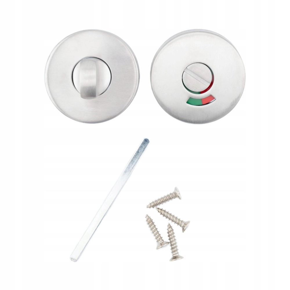 BLOKADA WC STAL NIERDZEWNA DO KLAMKI DRZWI TOALETY ZAMKNIĘCIE TARCZA