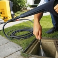WĄŻ DO CZYSZCZENIA PRZEPYCHANIA KANALIZACJI ODPŁYWÓW RUR 20M ADAPTERY MYJEK