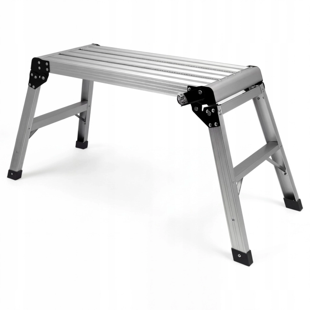 PODEST ROBOCZY ALUMINIOWY SKŁADANY 106x42x49 PLATFORMA DRABINA 150 kg