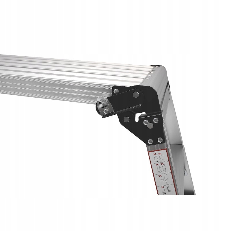 PODEST ROBOCZY ALUMINIOWY SKŁADANY 106x42x49 PLATFORMA DRABINA 150 kg