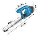 NOŻYCE DO ŻYWOPŁOTU AKUMULATOROWE DO CIĘCIA PZYCINANIA KRZEWÓW MOCNE 2XAKU