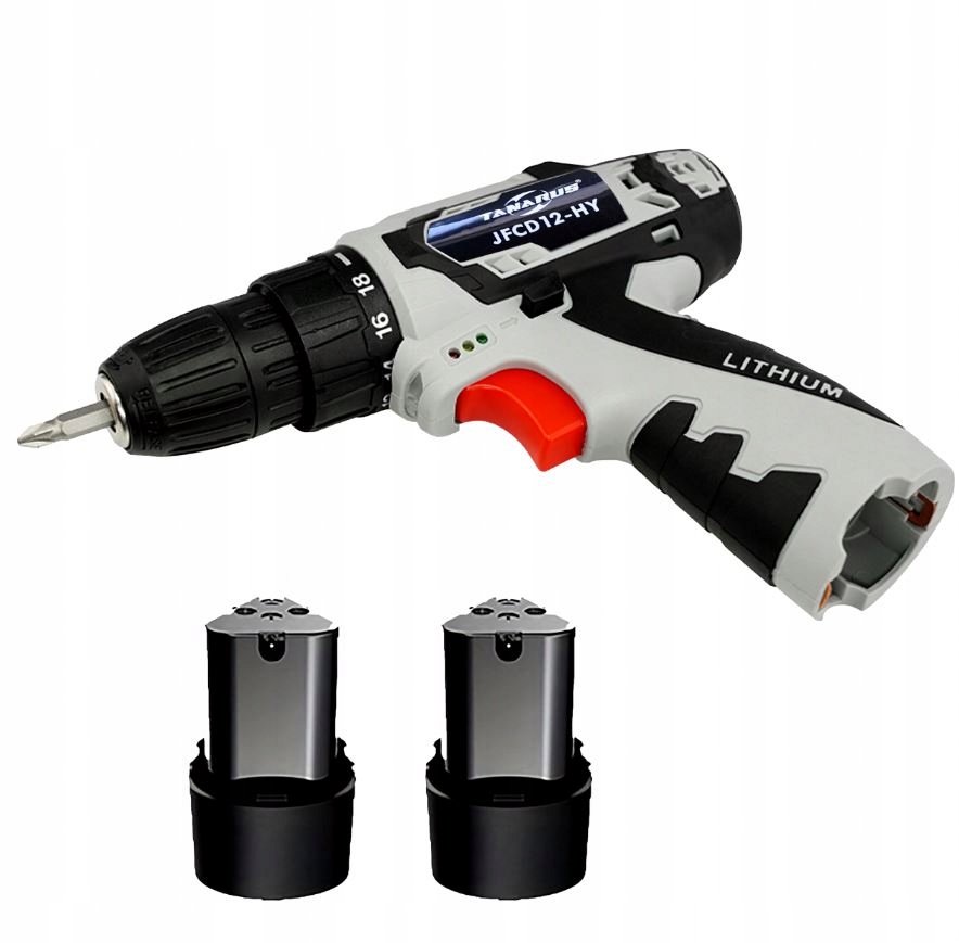WKRĘTARKA AKUMULATOROWA 12V MINI WKRĘTAK LED ZESTAW WALIZKA 2X AKUMULATOR