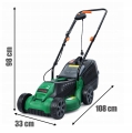 KOSIARKA ELEKTRYCZNA LEKKA MOCNA DO KOSZENIA TRAWY DUŻY KOSZ 30L 1600W 32CM