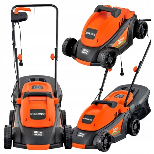 KOSIARKA ELEKTRYCZNA LEKKA MOCNA DO KOSZENIA TRAWY DUŻY KOSZ 35L 1000W