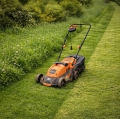 KOSIARKA ELEKTRYCZNA LEKKA MOCNA DO KOSZENIA TRAWY DUŻY KOSZ 35L 1000W