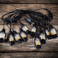 GIRLANDA ŚWIETLANA LAMPKI DEKORACYJNE LED 10SZT LATARENKI OGRODOWE 10CM 5M