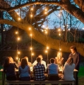 GIRLANDA ŚWIETLANA LAMPKI DEKORACYJNE LED 10SZT LATARENKI OGRODOWE 10CM 5M
