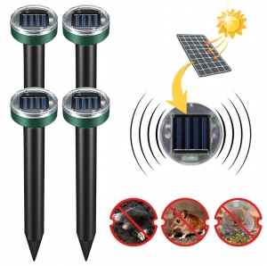 ODSTRASZACZ SOLARNY NA KRETY PRZECIWKO KRETOM ULTRADŹWIĘKOWY ZESTAW 4SZTUKI