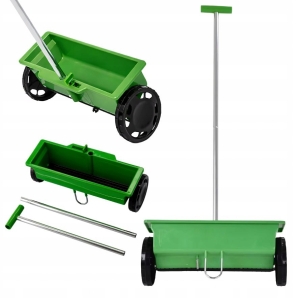 SIEWNIK RĘCZNY OGRODOWY ROZSIEWACZ DO NASION TRAWY NAWOZU PIASKU SOLI 6L