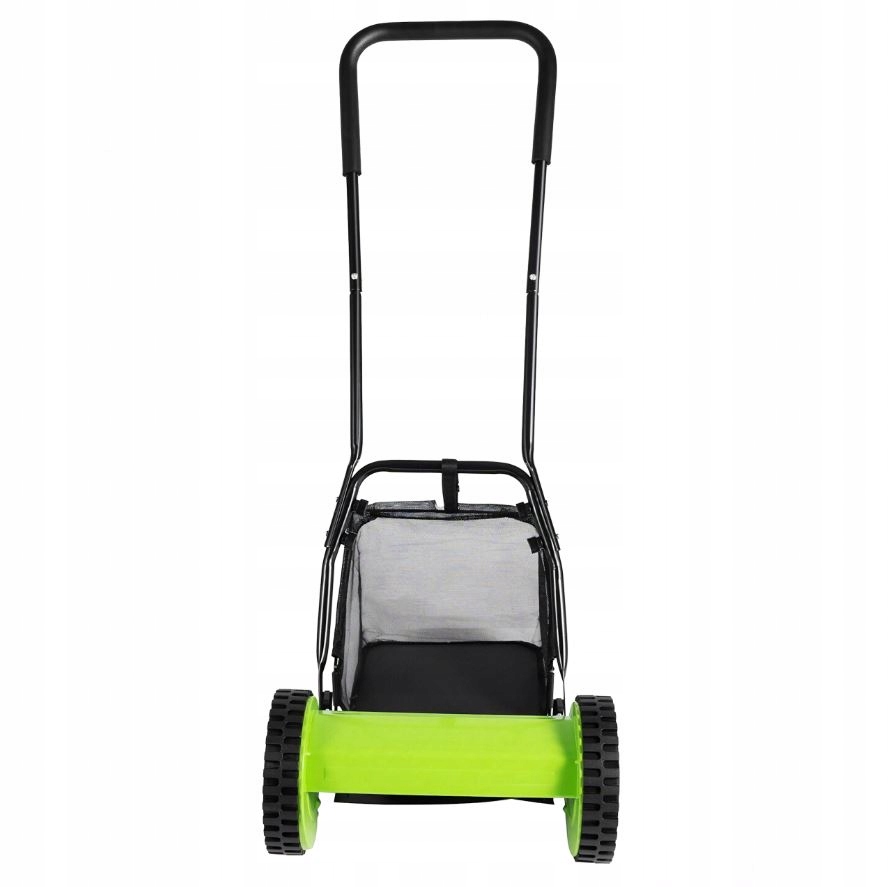 KOSIARKA RĘCZNA BĘBNOWA MECHANICZNA WRZECIONOWA PCHANA Z KOSZEM 16" 40 cm