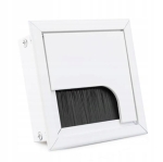 PRZEPUST KABLA KABLI ALU 80x80 mm SZCZOTKA MASKUJĄCA PRZELOTKA BIAŁY