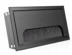 PRZEPUST KABLA KABLI ALU 80x160 mm SZCZOTKA MASKUJĄCA PRZELOTKA CZARNY