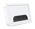 PRZEPUST KABLA KABLI ALU 80x120 mm SZCZOTKA MASKUJĄCA PRZELOTKA BIAŁY