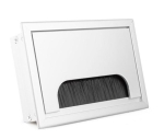 PRZEPUST KABLA KABLI ALU 80x120 mm SZCZOTKA MASKUJĄCA PRZELOTKA CHROM MAT