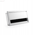 PRZEPUST KABLA ALUMINIOWY 80x160 mm SZCZOTKA MASKUJĄCA PRZELOTKA CHROM MAT