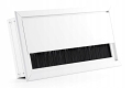 PRZEPUST KABLA ALUMINIOWY 80x160 mm SZCZOTKA MASKUJĄCA PRZELOTKA BIAŁA