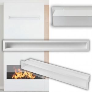 KRATKA KOMINKOWA 10x70 cm LUFT KOMINKOWY PROSTY BIAŁY WENTYLACJA DO KOMINKA