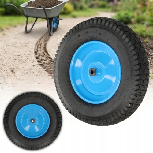 KÓŁKO DO TACZKI KOŁO DO TECZEK KOSTKA 6PR 390mm 4.00-8 ŁOŻYSKO ROLKOWE OŚKA