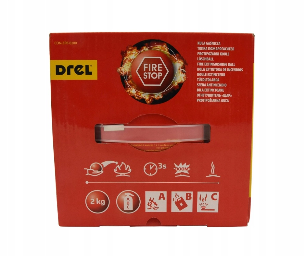 DREL KULA GAŚNICZA GAŚNICA DO DOMU WARSZTATU PROSZKOWA SAMOCHODOWA 2 kg