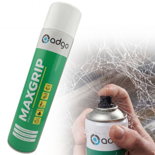 MAXGRIP KLEJ KONTAKTOWY W SPRAYU 600 ml UNIWERSALNY SZYBKOSCHNĄCY DO MEBLI