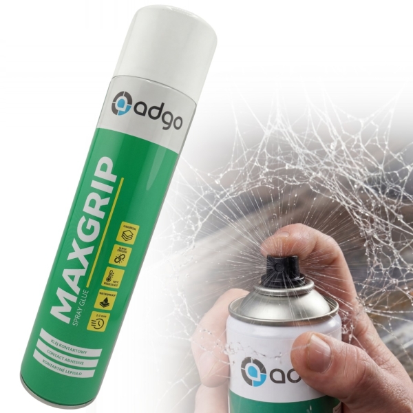 MAXGRIP KLEJ KONTAKTOWY W SPRAYU 600 ml UNIWERSALNY SZYBKOSCHNĄCY DO MEBLI