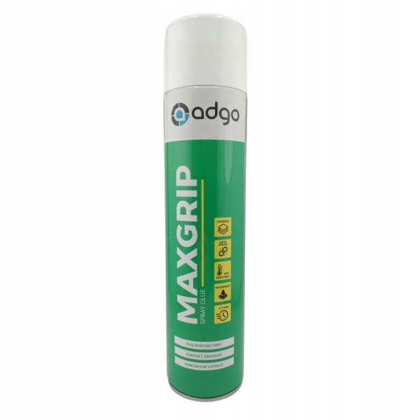 MAXGRIP KLEJ KONTAKTOWY W SPRAYU 600 ml UNIWERSALNY SZYBKOSCHNĄCY DO MEBLI