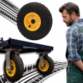 KÓŁKO KOŁO DO WÓZKA MAGAZYNOWEGO PLATFORMY 260 mm POMPOWANE 10" x3.50-4