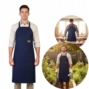 FARTUCH ROBOCZY OCHRONNY PRZEDNI MĘSKI UNIWERSALNY WIĄZANY OGRÓD WARSZTAT