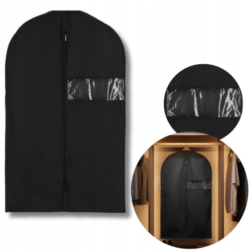 POKROWIEC Z ZAMKIEM NA UBRANIA ODZIEŻ GARNITUR SUKIENKĘ 100x59 cm DO SZAFY