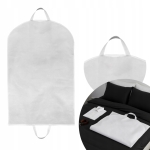 POKROWIEC NA UBRANIA ODZIEŻ GARNITUR SUKIENKĘ BIAŁY 97x59 cm ETUI DO SZAFY