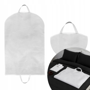 POKROWIEC NA UBRANIA ODZIEŻ GARNITUR SUKIENKĘ BIAŁY 97x59 cm ETUI DO SZAFY