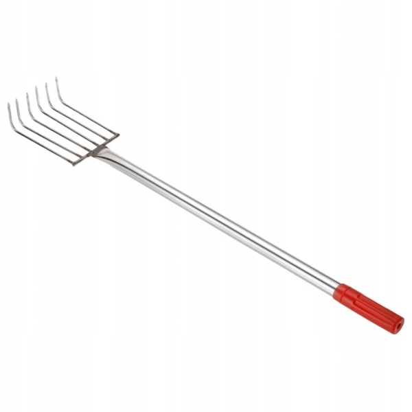 GRABIE OGRODOWE METALOWE PAZURKI DO GRABIENIA SPULCHNIANIA 6 ZĘBÓW 56 CM