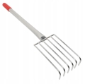 GRABIE OGRODOWE METALOWE PAZURKI DO GRABIENIA SPULCHNIANIA 6 ZĘBÓW 56 CM