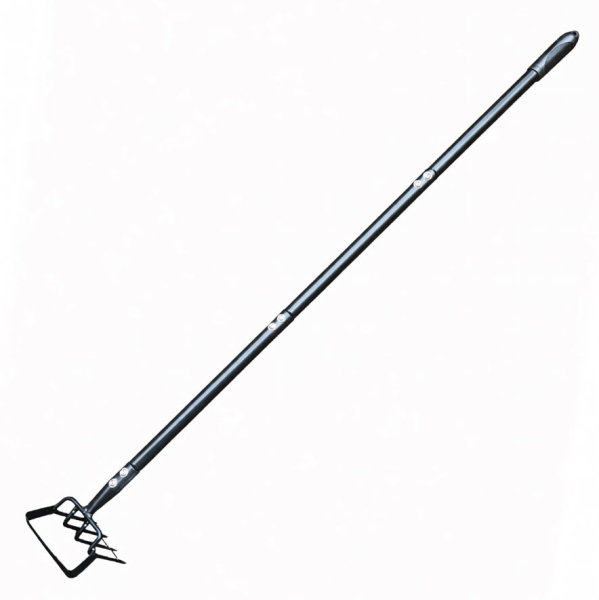 MOTYKA Z METALOWYM TRZONKIEM GRABIE OGRODOWE 3 SEKCYJNA Z PAZURKAMI 120CM