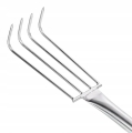 GRABIE OGRODOWE METALOWE PAZURKI DO GRABIENIA SPULCHNIANIA 4 ZĘBY 56 CM
