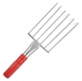 GRABIE OGRODOWE METALOWE PAZURKI DO GRABIENIA SPULCHNIANIA 6 ZĘBÓW 32CM