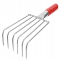 GRABIE OGRODOWE METALOWE PAZURKI DO GRABIENIA SPULCHNIANIA 6 ZĘBÓW 32CM