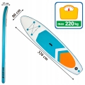 DESKA SUP PADDLE BOARD DO PŁYWANIA POMPOWANA STAND UP AKCESORIA 320 cm