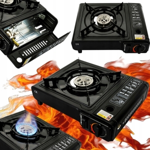 KUCHENKA GAZOWA TURYSTYCZNA POLOWA WALIZKA 2W1 NA NABOJE KARYUSZE GAZOWE